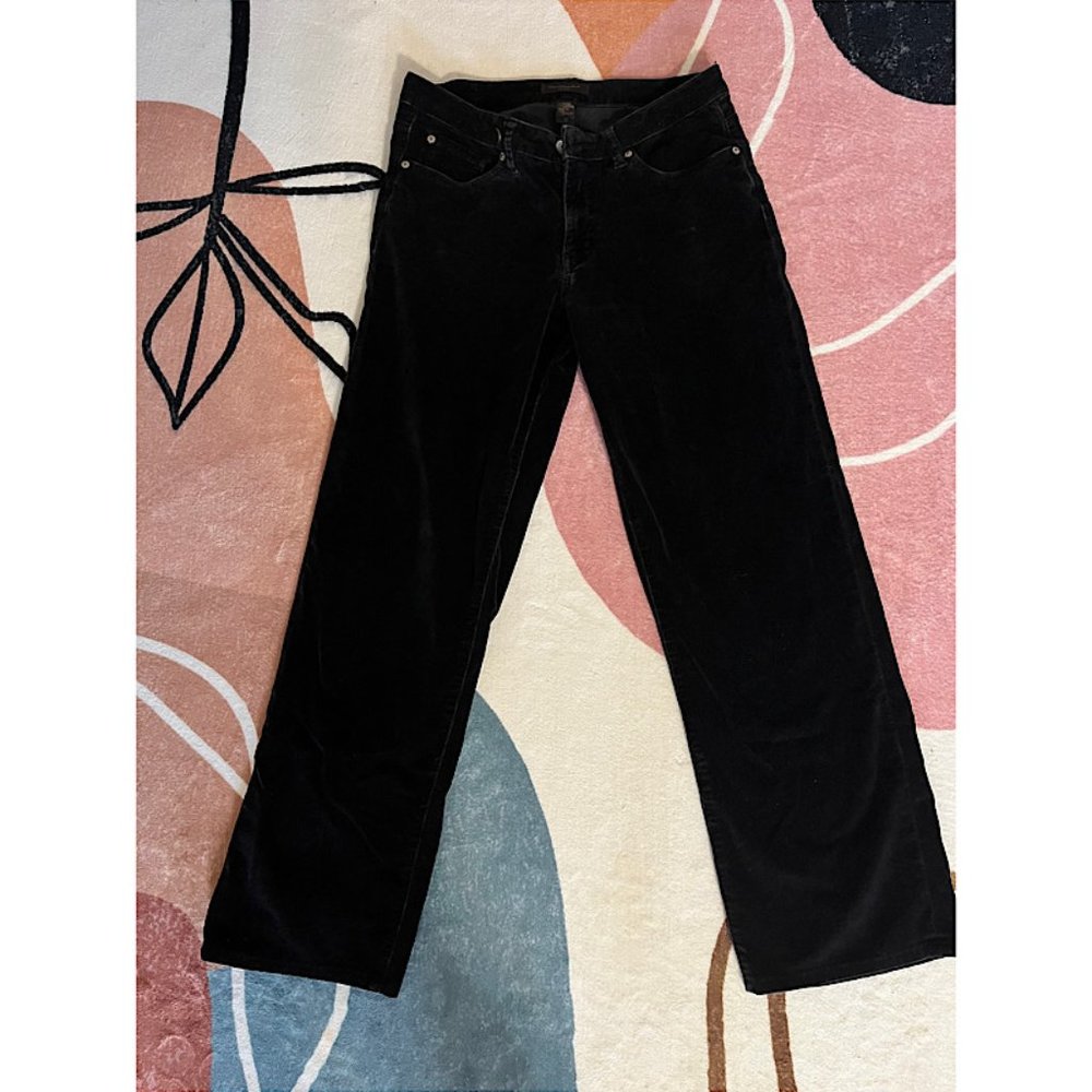 Christopher Blue- Black Velvet Straight Leg Jeans